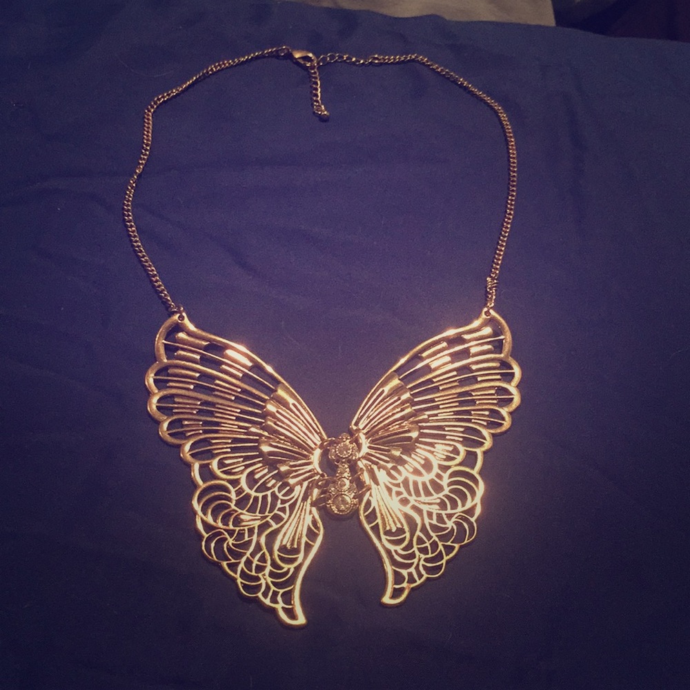 Unique butterfly necklace